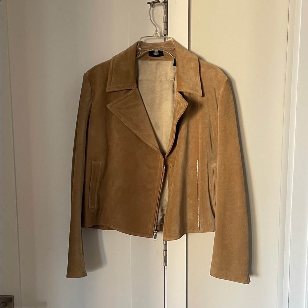 Theory Camel Suede Jacket